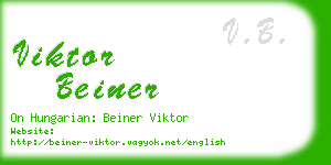 viktor beiner business card